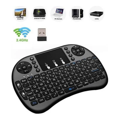 K1 Smart Tv Box Ps3 Uyumlu Kablosuz Pilli Touchpadli Mini Klavye