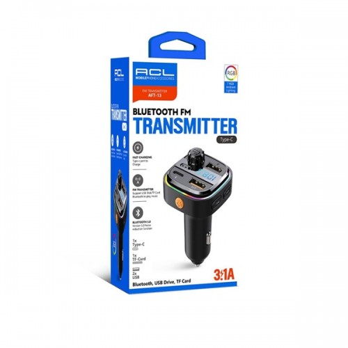 ACL AFT-13 Rgb Fm Transmitter | 3.1A Pd Araç Şarjı