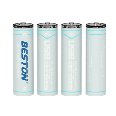 Beston P2-02C USB Type-C Şarjlı AA size Kalem Pil | 4 Adet