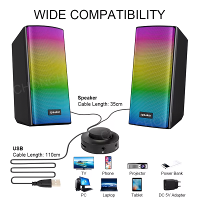 E1080 2.0 Rgb Pc Usb Hoparlör