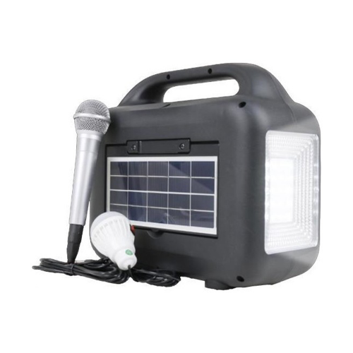 GTS-1768  Mikrofonlu Bluetooth Kamp Hoparlörü | El Feneri | LED Ampul | Solar Panel