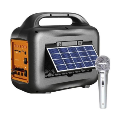 GTS-1768  Mikrofonlu Bluetooth Kamp Hoparlörü | El Feneri | LED Ampul | Solar Panel