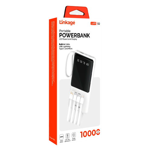 Linkage LKP52 10.000 Mah 4 Kablolu Powerbank