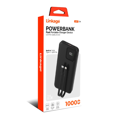 Linkage LKP34 10.000 Mah 22.5W Powerbank | Led Göstergeli