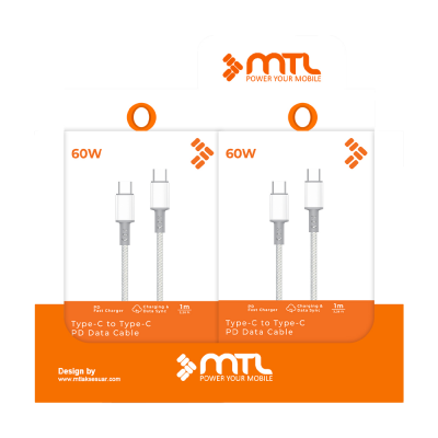 Mtl MT2451 60W Type-C To Type-C Kablo Stand ( 10 Adet )