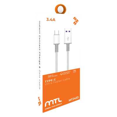 Mtl MT2453 3.4A Type-C Usb Kablo