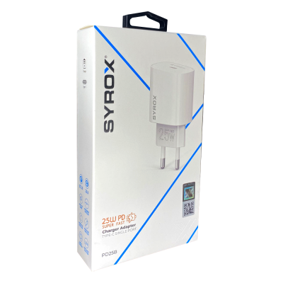 Syrox Pd25b 25w 3.0 Amper Type-c Giriş Pd Ev Başlık