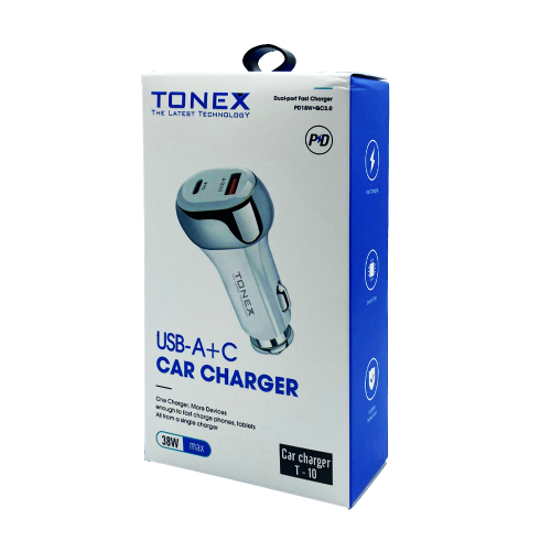 Tonex T10 38W PD | Usb  Araç Şarj Başlık