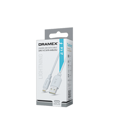 Dramex D21LKE Iphone 2.1 Amper Eko Kutu Kablo