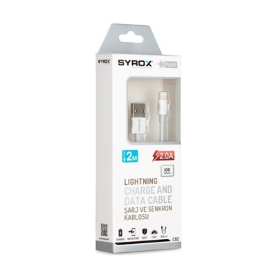 Syrox Syx-C82 İphone 2A 2Mt Usb Kablo