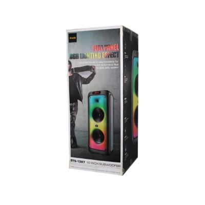 BTS-1387 Kablosuz Mikrofonlu RGB Bluetooth Speaker 2 x 10"  BTS-1387 Kablosuz Mikrofonlu RGB Bluetooth Speaker 2 x 10"