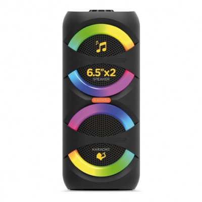 Maxron MxBass TWS Bluetooth Speaker 2 x 6.5" | RGB Led | Karaoke Maxron MxBass TWS Bluetooth Speaker 2 x 6.5" | RGB Led | Karaoke