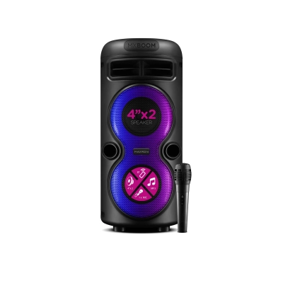Maxron MxBoom TWS Bluetooth Speaker 2 x 4" | RGB Led | Kablolu Mikrofon Maxron MxBoom TWS Bluetooth Speaker 2 x 4" | RGB Led | Kablolu Mikrofon