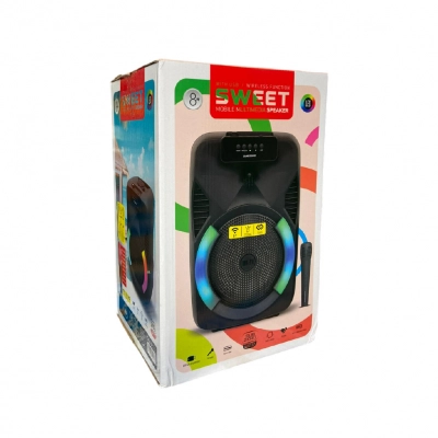 Subzero WR137 Sweet RGB Bluetooth Speaker 8" | TWS | Kablosuz Mikrofon Subzero WR137 Sweet RGB Bluetooth Speaker 8" | TWS | Kablosuz Mikrofon