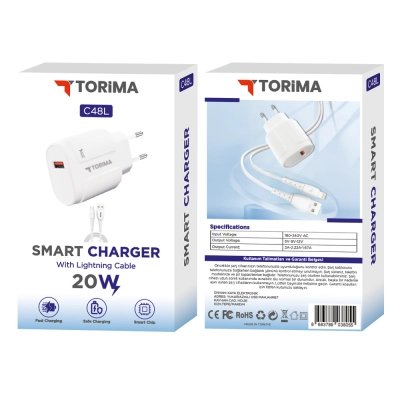 C48L 20W Lightning Şarj Aleti  C48L 20W Lightning Şarj Aleti