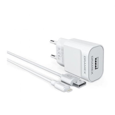 Dramex D21L Lightning 2.1 Amper Usb Ev Şarj Aleti Dramex D21L Lightning 2.1 Amper Usb Ev Şarj Aleti