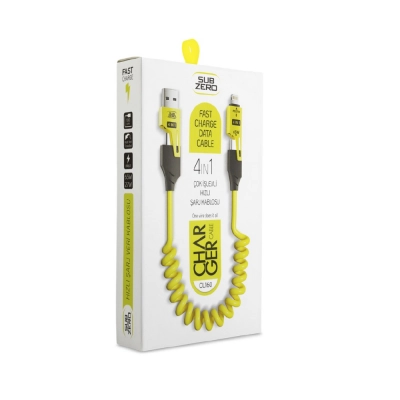 Subzero CL160 4in1 Hızlı Şarj Kablosu 65W | Type-C  - USB -> Type-C - Lightning  Subzero CL160 4in1 Hızlı Şarj Kablosu 65W | Type-C  - USB -> Type-C - Lightning