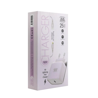 Subzero Sg92 PD Lightning 25W Hızlı Şarj Seti Subzero Sg92 PD Lightning 25W Hızlı Şarj Seti