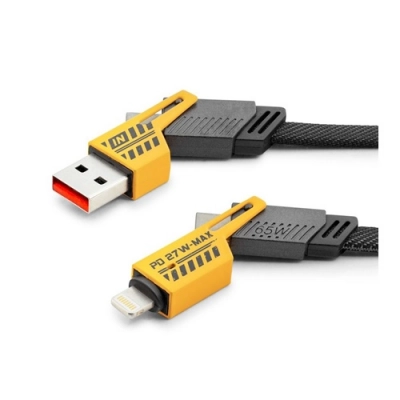 Subzero CL24 Type-c Lightning Çok Uçlu 65W Kablo Subzero CL24 Type-c Lightning Çok Uçlu 65W Kablo