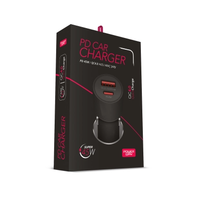 Powerway CC40 4.0A 40W Type-C Giriş Ve Usb Giriş PD Araç Şarj Başlık Powerway CC40 4.0A 40W Type-C Giriş Ve Usb Giriş PD Araç Şarj Başlık