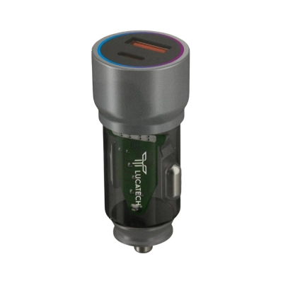 Lucatech Lc155 Pd | USB Girişli Oto Başlık | 67W Turbo Şarj | Mavi Ortam Işığı Lucatech Lc155 Pd | USB Girişli Oto Başlık | 67W Turbo Şarj | Mavi Ortam Işığı