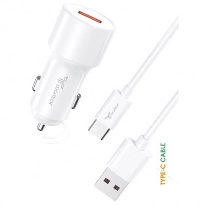Lucatech LC157 USB Araç Şarjı | 33 Watt | Type-C Kablolu Lucatech LC157 USB Araç Şarjı | 33 Watt | Type-C Kablolu