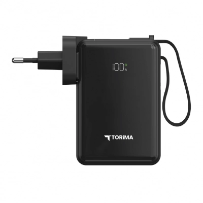 Torima Trm-1017 10000 mAh PD 22.5W Powerbank | 220V Priz Girişi |LCD Gösterge Torima Trm-1017 10000 mAh PD 22.5W Powerbank | 220V Priz Girişi |LCD Gösterge
