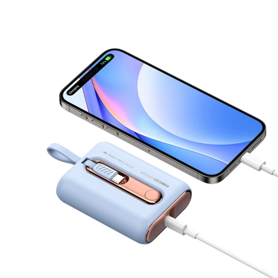 Recci RPB-P12C Hızlı Şarj Özellikli Type-C Kablolu 9000mAh Powerbank | 20W PD | 22.5W Type-C |Askı İpli  Recci RPB-P12C Hızlı Şarj Özellikli Type-C Kablolu 9000mAh Powerbank | 20W PD | 22.5W Type-C |Askı İpli