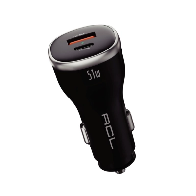 ACL Ac-104 51W 6A Hızlı Araç Şarj Başlık | 1x Usb 1x Pd ACL Ac-104 51W 6A Hızlı Araç Şarj Başlık | 1x Usb 1x Pd