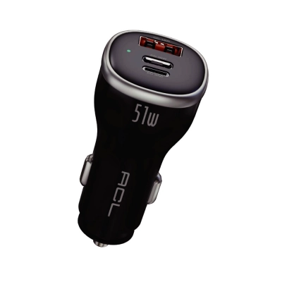 ACL Ac-105 51W 6A Hızlı Araç Şarj Başlık | 1x Usb 2x Pd ACL Ac-105 51W 6A Hızlı Araç Şarj Başlık | 1x Usb 2x Pd