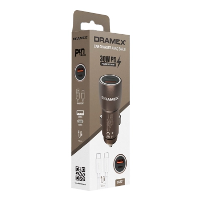 Dramex Dc30T PD 30W Oto Şarj Aleti Dramex Dc30T PD 30W Oto Şarj Aleti