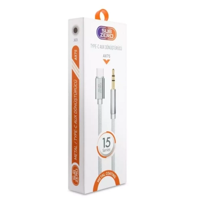 Subzero Ax75 Lightning 15 Type-c Aux Dönüştürücü Kablo Subzero Ax75 Lightning 15 Type-c Aux Dönüştürücü Kablo