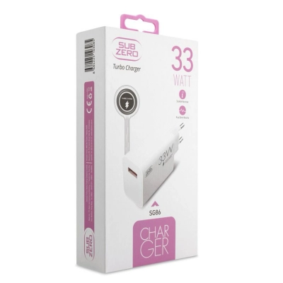 Subzero SG86 33W Turbo Fast Şarj Başlığı Subzero SG86 33W Turbo Fast Şarj Başlığı
