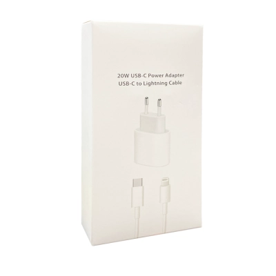 20W (25W) Type-C Başlık | 1M Type-C to Lightning Kablo 20W (25W) Type-C Başlık | 1M Type-C to Lightning Kablo