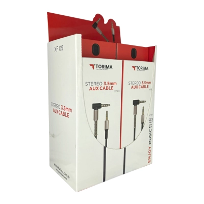 Torima XF09 L Aux Kablo | 10'lu Stand Torima XF09 L Aux Kablo | 10'lu Stand