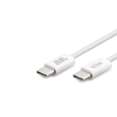 Subzero CL35 İphone 15 Serisi Örgülü 60W Type-C Type-C PD Ara Kablo Subzero CL35 İphone 15 Serisi Örgülü 60W Type-C Type-C PD Ara Kablo